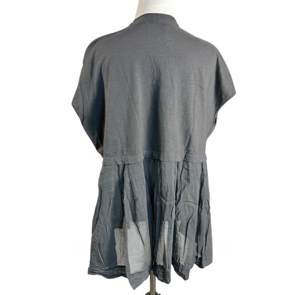 Alessia Santi Italian Subversive Artsy LagenLook Lightweight Peplum Top Large 40 - Picture 6 of 11
